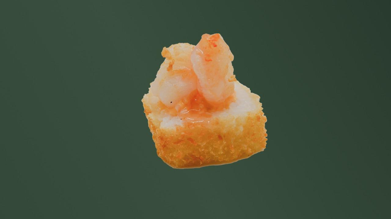 Crevette snackée & sauce spicy