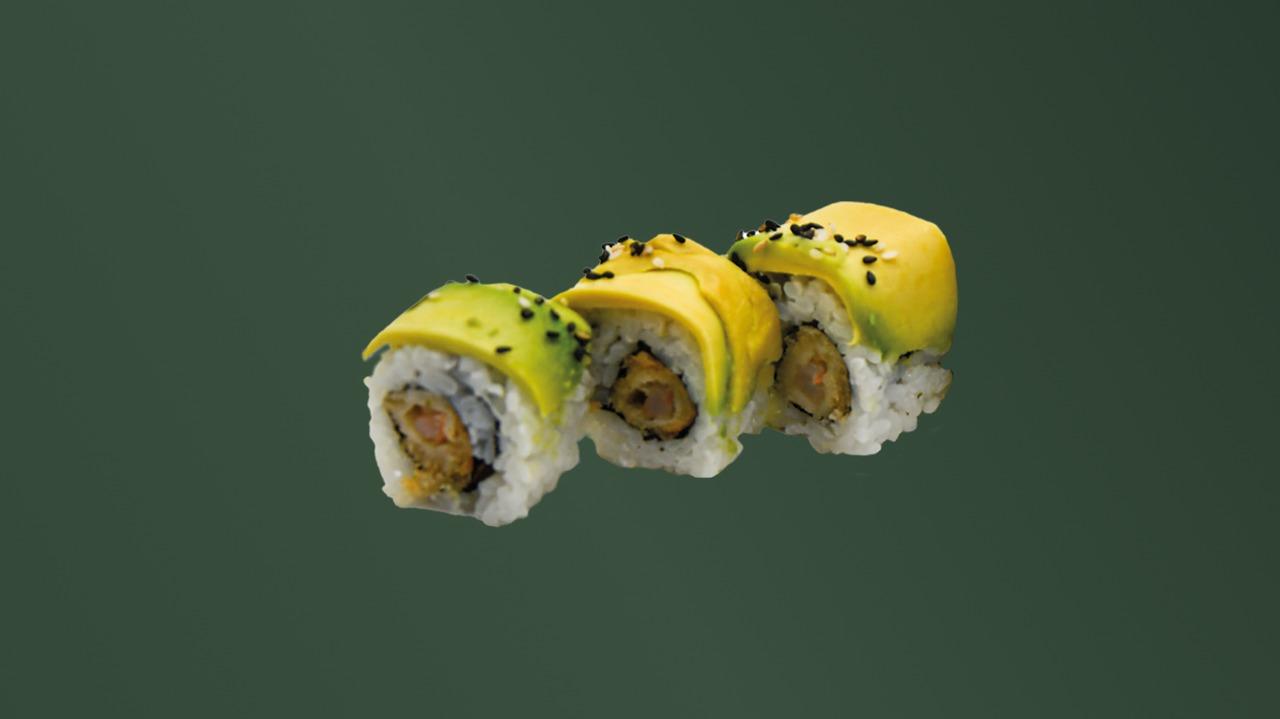 Avocado roll dragon